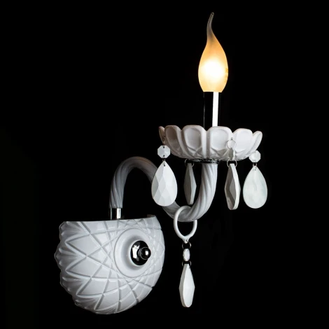 Бра Arte Lamp Teatro A3964AP-1WH (220V, подвески, подсвечник, свеча)