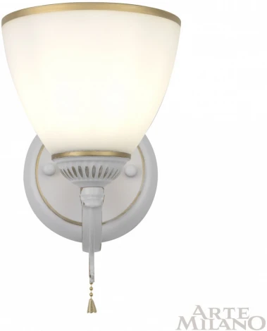 Бра с выключателем Arte Milano AM342837 342837/1W WT+G (220V)