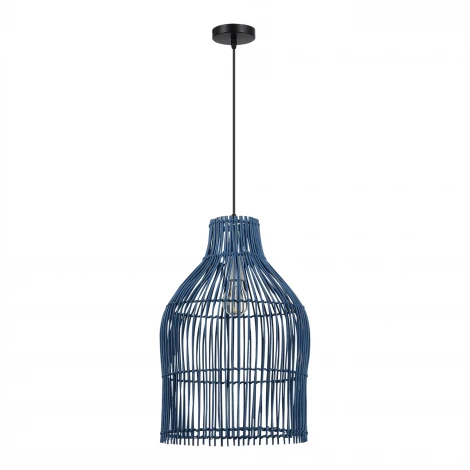 Подвесной светильник ST Luce Cesta SL1512.523.01 Черный/Синий E27 1*40W SL1513.403.01 (220V, на проводе, круглые)