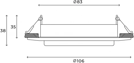 Встраиваемый светильник Hesby Lighting Orbit HSBL_0131 (220V, круглые)