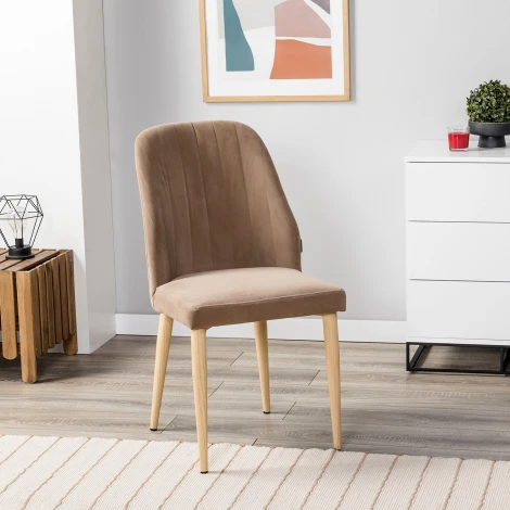 Стул Alen Diag beige/нат.дуб R-Home арт.410127141h_Diag beige_н.дуб