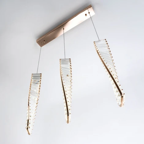 Подвесной светильник светодиодный хрустальный Modelux MODESTYLE MS.88910.3 GD