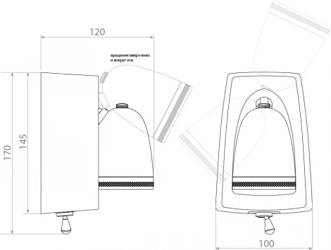 Спот для чтения с выключателем Covali WL-30812 (220V)