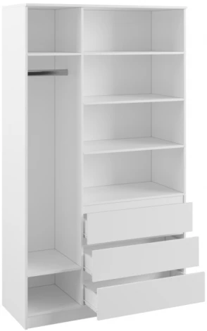 Шкаф Woodville Мадера ШМ 1200 лдсп белый 520907