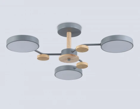 Потолочная люстра светодиодная на штанге с регулировкой цветовой температуры Ambrella COMFORT FL4856 (220V)