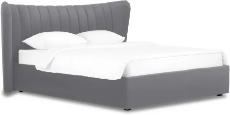 Кровать Queen Agata Lux ОГОГО (арт.636843), (Ткань/Серый)