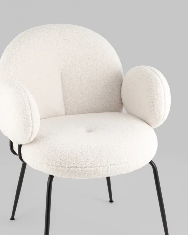 Кресло Nina белый Stool Group арт.УТ000039073