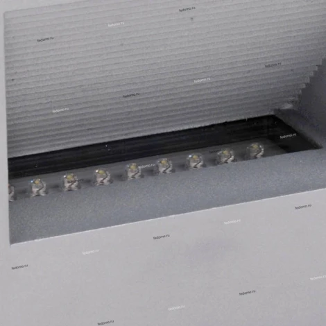 Светильник встраиваемый в стену уличный светодиодный Horoz Kalsit, 1 лампа, серый с синим