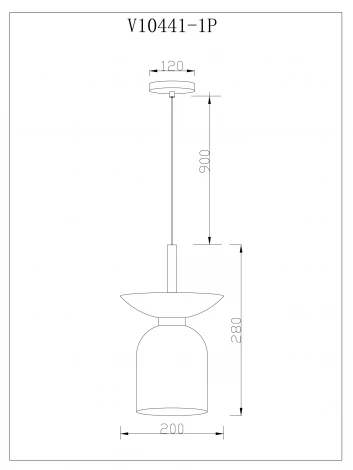 Подвесной светильник Moderli Lecce V11552-1P (220V, на проводе, круглые)