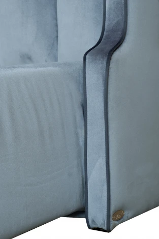 Кровать Odry c подъем.мех.вельвет синий Velv SIN 186*220*120 Garda Decor