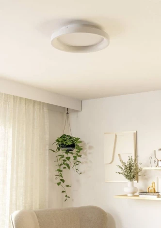 Потолочный светильник светодиодный Eglo Loretello 901249 12W(LED)  пластик, сталь, белый, 2700-6500K