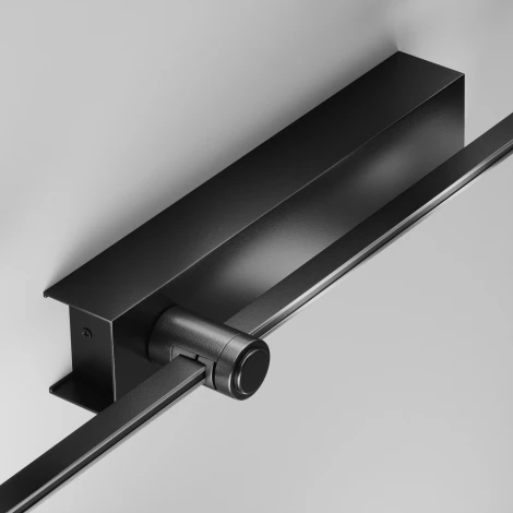 Основание настенное Wall для блока питания с вводом питания Flarity черный Maytoni Accessories for tracks Flarity TRA155CW-BB-B