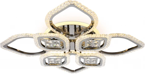 Потолочная люстра Ambrella Acrylica FA2835 (регулировка яркости, LED, 220V, пульт управления, цветы)