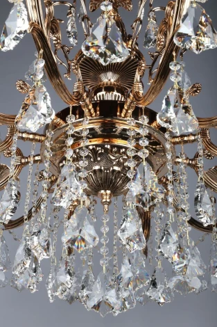 Подвесная люстра Omnilux Grosseto OML-77723-12 (220V, на цепи, подсвечник, свеча)