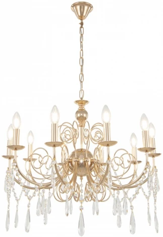 Подвесная люстра Arte Milano AM345620 345620/10 FGD (220V, подвески, на цепи, подсвечник, свеча)