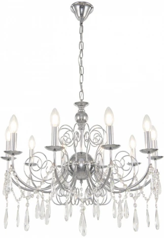 Подвесная люстра Arte Milano AM345620 345620/10 CR (220V, подвески, на цепи, подсвечник, свеча)