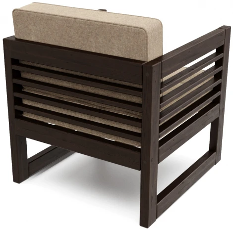 Кресло Arsko Сега венге рогожка бежевая