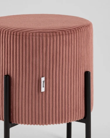 Пуф Stool Group Кейси велюр рельефный молочный арт.УТ000040011