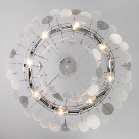 Подвесная люстра Wi-Fi Bogate's Canaria 324/8 (220V, управление смартфоном, голосовое управление, умный дом - Minimir Home, Алиса, Маруся, Салют, на тросе, круглые)