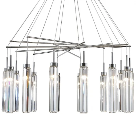 Подвесной светильник Newport 4520 4524+10/S chrome (220V, хрусталь, на проводе)