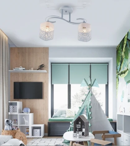 Потолочная люстра Seven Fires Merin SF3373/2C-WT-CR-WT