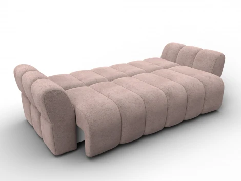 Диван-книжка Лига-111 (ДСП,ЛДСП,Велюр/Бежевый) Лига Диванов 136692