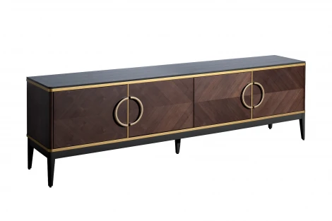 151SV-10003 Тумба под ТВ 4-х дверная шпон 200*58*40см Garda Decor