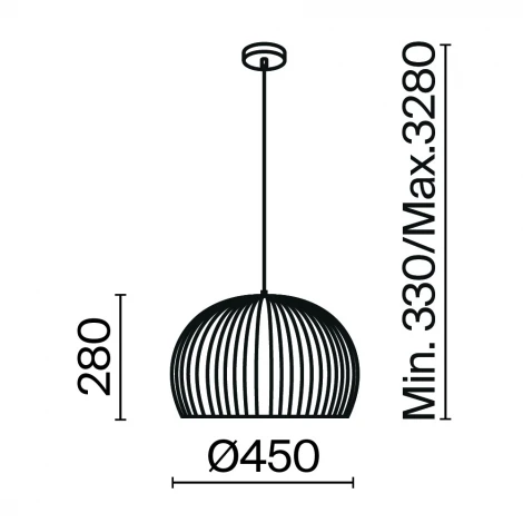 Подвесной светильник Maytoni Roots MOD195PL-01W1 (220V, на проводе)