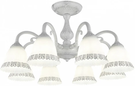 Потолочная люстра на штанге Arte Milano AM347410 347410/8 WT+SL (220V)