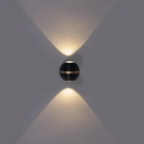 Архитектурная подсветка светодиодная Reluce 86828-9.2-002TLF LED2*3W BK (220V)