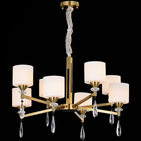 Подвесная люстра ILLUMICO IL5182-8PLS-29 BRASS KELTIC