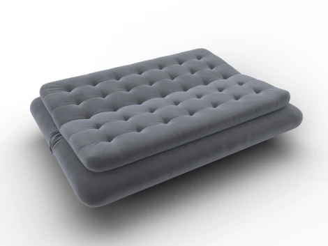 Диван-книжка Лига-123 (Металл,ЛДСП,Брус,Доска,Велюр/Серый) Лига Диванов 137618