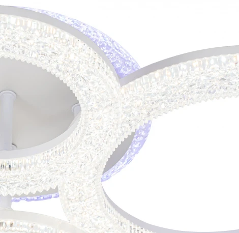 Потолочная люстра Escada Alunit 10281/4LED 126Вт, металл/акрил, белый (регулировка яркости, 220V, пульт управления)