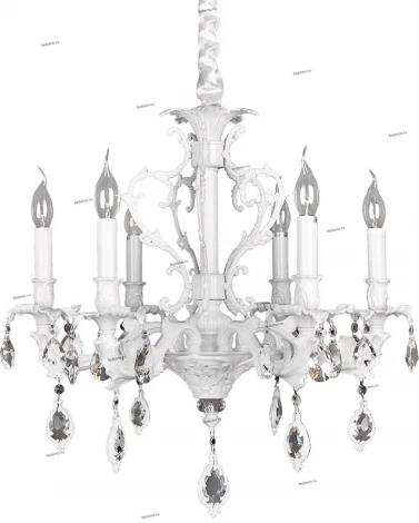 Подвесная люстра Omnilux Senis OML-74713-06 (220V, подвески, на цепи, подсвечник, свеча)