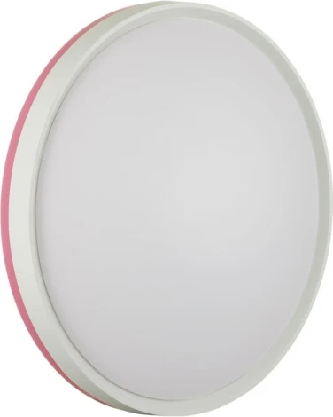 Настенно-потолочный светильник Sonex Kezo Pink 7708/DL пластик/белый/розовый LED 48Вт 4000К D400 IP43 (220V, круглые)
