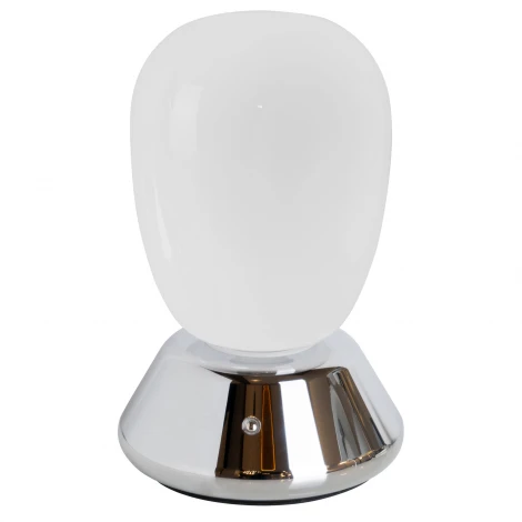 Настольная лампа диммируемая 10W 3000K матовый/хром Lightstar Uovo III 807914