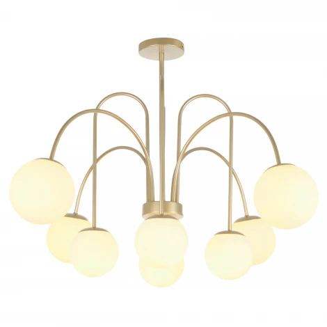 Потолочная люстра на штанге MyFar Cassia MR2351-8C (220V, шарики)