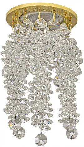 Встраиваемый светильник хрустальный Dio D'Arte Osimo Gold GU10.5.14.8.101 G (220V, круглые)