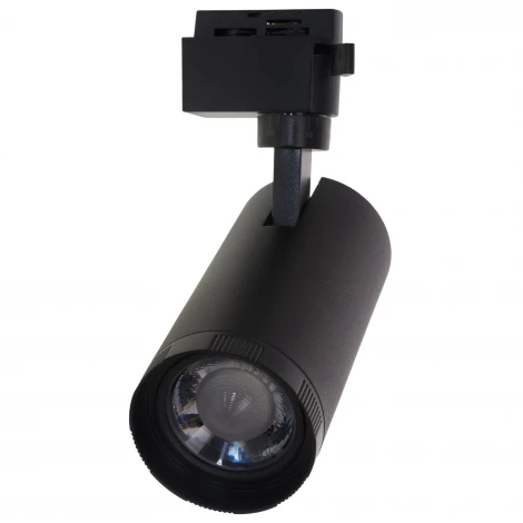 Трековый светильник однофазный, светодиодный 4000К с регулируемым углом свечения 220V 20W Volpe ULB-Q261 ULB-Q261 20W/4000K/AC BLACK