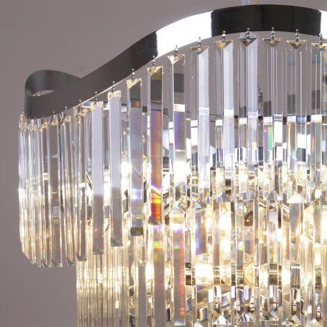 Подвесная люстра хрустальная Reluce 90279-0.3-20 CR (220V, на цепи)