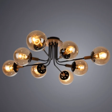 Потолочная люстра Arte Lamp Oxford A2716PL-8BK (220V, шарики, молекулы)