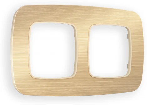 Рамка Ambrella Volt OMEGA Radian (Шампань Металл шлифованный) 2-ая OF580302