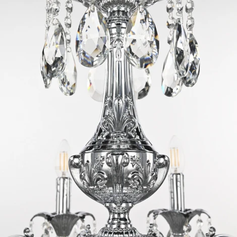 Подвесная люстра Bohemia AL7901 AL79101/10/250 B Ni (220V, подвески, на цепи, подсвечник, свеча)