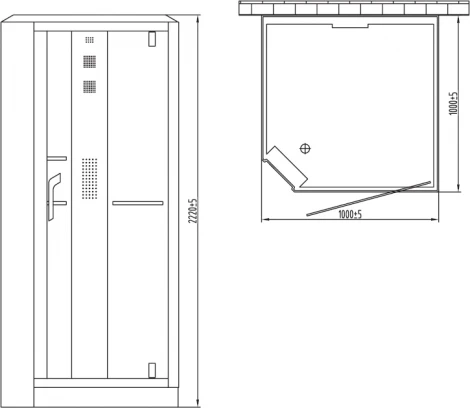Душевая кабина Orans SR-89101RS белая, с баней