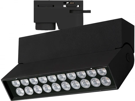 Трековый светильник Downlight светодиодный LGD-LOFT-TRACK-2TR-S170-10W Warm3000 (BK, 24 deg, 230V) (Arlight, IP20 Металл) 036469