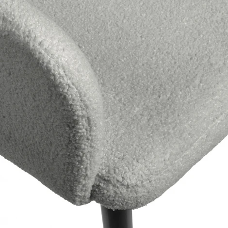 Стул Bradex Home Bruno светло-серый, искусственный мех (RF 0659)