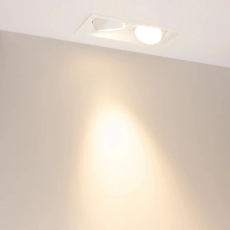 Встраиваемый светильник светодиодный MS-VORTEX-BUILT-S250x140-2x30W Warm3000 (WH-WH, 30 deg, 230V) (Arlight, IP20 Металл) 057766