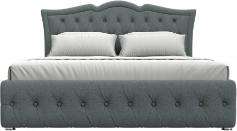 Кровать интерьерная Герда 160 (Серый/Рогожка) Лига Диванов арт.123066