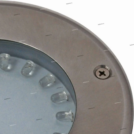 Светильник тротуарный уличный светодиодный Horoz Elmas, 1 лампа, белый с никелем и прозрачным