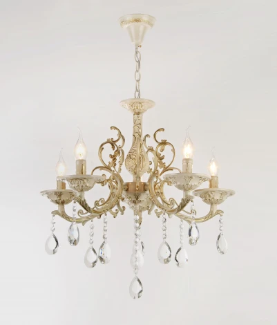 Подвесная люстра Мелодия Света PL1N PL9014-5 WT+GD 000067874